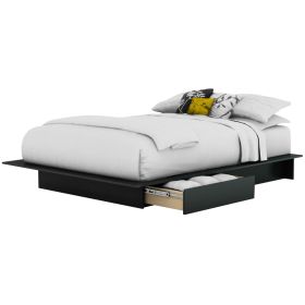 Full / Queen size Modern Platform Bed Frame with 2 Storage Drawers