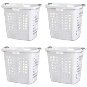 Set of 4 Heavy Duty Plastic Laundry Hamper Dirty Clothes Basket