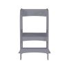 Child Standing Tower; Step Stools for Kids; Toddler Step Stool for Kitchen Counter; Gray