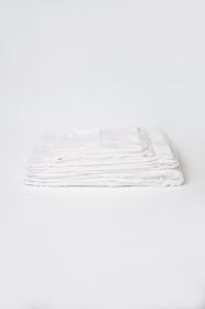 Omne Sleep 4-Piece White Brushed Microfiber Short Queen Hypoallergenic Sheet Set