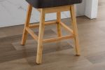 COOLMORE Bar Stools Set of 2 Counter Height Chairs with Footrest for Kitchen, Dining Room And 360 Degree Swivel