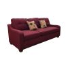 Cleavon II Sectional Sofa & 2 Pillows in Red Linen YJ